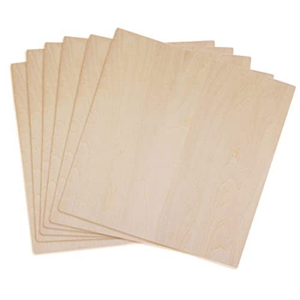 Unfinished Wood, 6 Pack Basswood Sheets for Crafts, Craft Wood Board for  House Aircraft Ship Boat Arts and Crafts, School Projects, Wooden DIY  Ornaments (12*12*1/16inchï¼‰) 